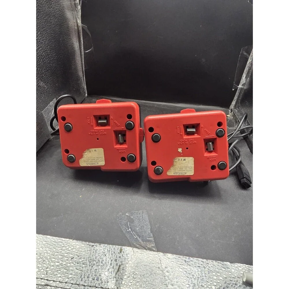 Lot of 2 Wico Command Control Joysticks Atari 5200 Red Black Vintage UNTESTED